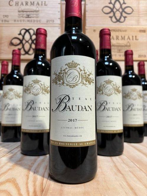 2017 Château Baudan - Haut-Médoc Cru Bourgeois - 12 Flessen, Collections, Vins