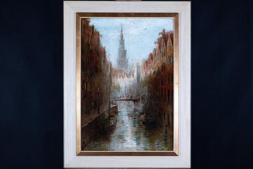 Hein Burgers (1834-1899) - Amsterdam (No Reserve), Antiek en Kunst, Kunst | Schilderijen | Klassiek