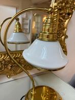 Lamp - Messing, opaline