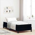 vidaXL Boxspring bed met matras Zwart 80 x 200 cm Stof, Huis en Inrichting, Slaapkamer | Bedden, Verzenden, Nieuw