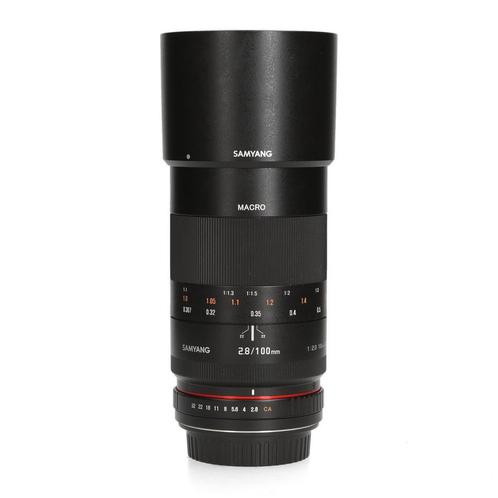 Samyang 100mm F2.8 ED UMC Macro - Canon EF, Audio, Tv en Foto, Foto | Lenzen en Objectieven, Zo goed als nieuw, Ophalen of Verzenden