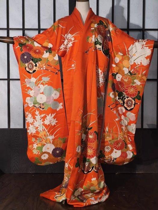 zijden kimono - Zijde - Japan - 20e eeuw, Antiek en Kunst, Antiek | Overige Antiek