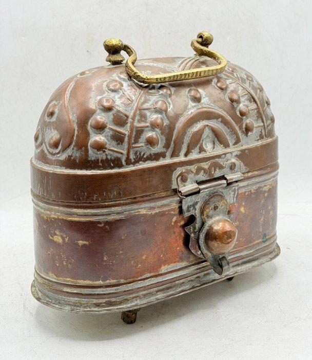 Hammam zeepdoos - Koper, Messing - Turkije - Eerste helft, Antiek en Kunst, Kunst | Niet-Westerse kunst