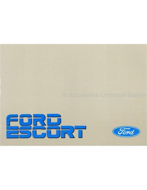 1988 FORD ESCORT INSTRUCTIEBOEKJE NEDERLANDS, Autos : Divers, Modes d'emploi & Notices d'utilisation, Enlèvement ou Envoi