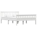 vidaXL Cadre de lit Blanc Bois de pin massif 140 x 200 cm