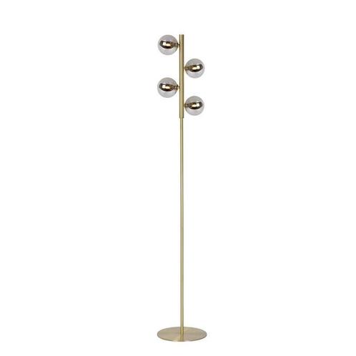 Lucide TYCHO - Vloerlamp - 4xG9 - Mat Goud /, Maison & Meubles, Lampes | Lampadaires, Envoi