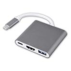 3 in 1 USB-C Hub - Compatibel met Macbook Pro / Air - USB, Nieuw, Verzenden