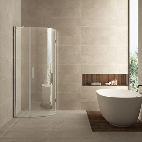 Aanbieding: BWS Kwartronde Douchecabine 90x90cm 1 deur, Doe-het-zelf en Bouw, Sanitair, Douche, Nieuw, Ophalen of Verzenden