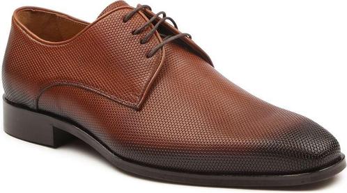 Melik Schoen Derby Wannio Cognac maat 44 Heren, Kleding | Heren, Schoenen, Bruin, Nieuw, Verzenden