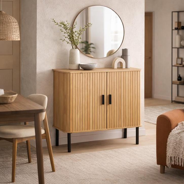 Design kast met schuifdeuren - 80 x 40 x 85 cm, Maison & Meubles, Cuisine | Casseroles & Poêles, Envoi