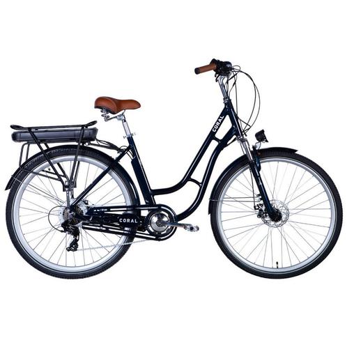 E-Bike CORAL 450Wh 28 Inch Dames 7V Mechanische schijfremmen, Vélos & Vélomoteurs, Vélos électriques, Enlèvement ou Envoi