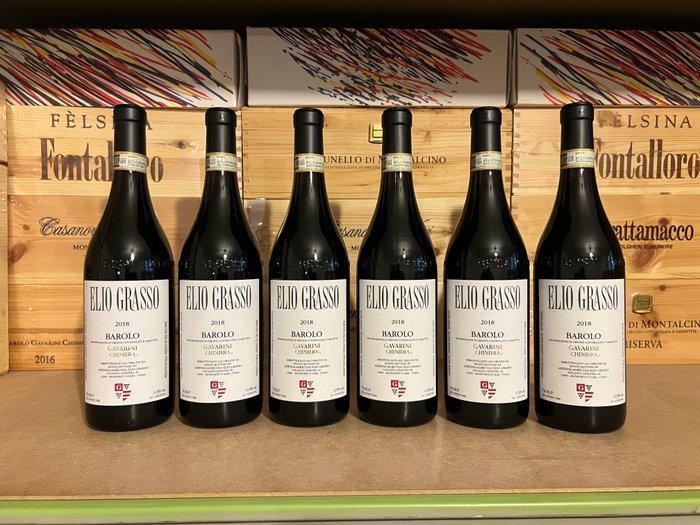2018 Elio Grasso Gavarini Chiniera - Barolo - 6 Flessen, Verzamelen, Wijnen