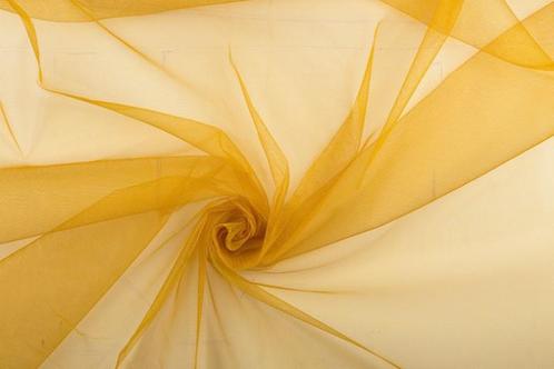 Organza stof goud - Polyester stof 40m op rol, Hobby & Loisirs créatifs, Tissus & Chiffons, Envoi