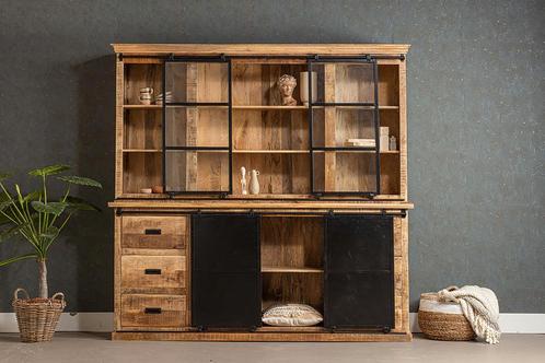 Buffetkast Mangohout Milan 260 Recht, Huis en Inrichting, Kasten | Buffetkasten, Nieuw, Verzenden