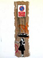 Mart Signed - Umbrella Girl REMAKE BANKSY