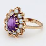 Zonder Minimumprijs - Ring - 9 kt. Roségoud - Parel -, Nieuw