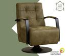 Leren draaifauteuil Mind, Huis en Inrichting, Fauteuils, Nieuw, Ophalen of Verzenden, 50 tot 75 cm, Industrieel, Modern