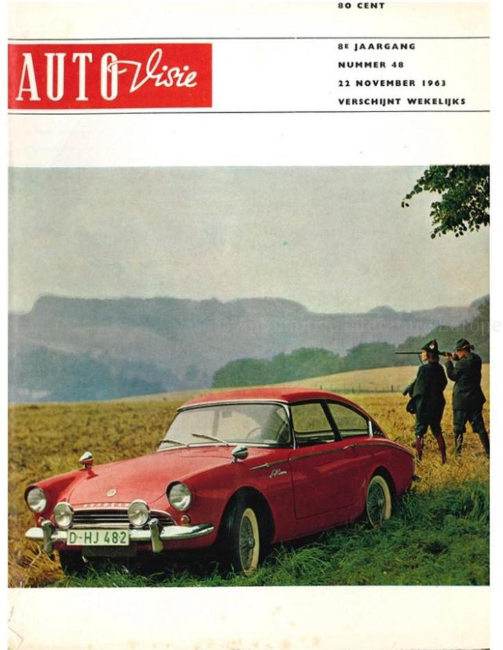 1963 AUTOVISIE MAGAZINE 48 NEDERLANDS, Boeken, Auto's | Folders en Tijdschriften