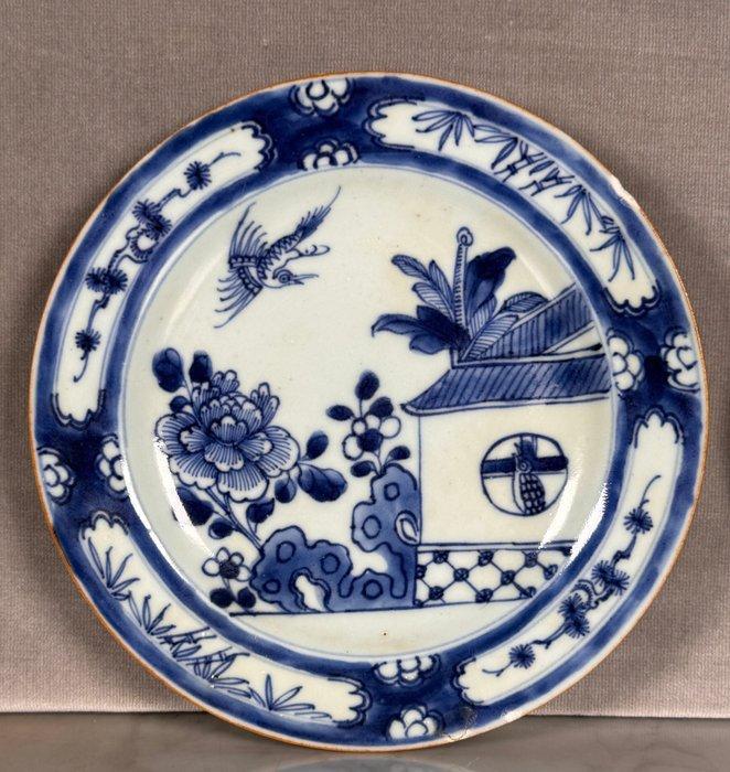 Bord (2) - Porselein - Blauwe en witte plaat, Antiek en Kunst, Antiek | Overige Antiek