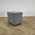 ladeblok vv 3 lades en sleutel, (hxbxd) 52x42x58 cm, grijs, Gebruikt, Metaal