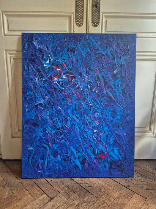 Bruno Cantais - Fantazy blue - XL, Antiek en Kunst, Kunst | Schilderijen | Modern