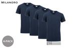 2dekans | MILANORO 4-pack T-shirt extra long - V neck - Navy, Kleding | Heren, T-shirts, Ophalen of Verzenden, Nieuw