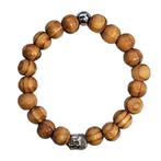 Fako Bijoux® - Armband - Sandelhout - Buddha - 10 mm -, Handtassen en Accessoires, Armbanden, Verzenden, Nieuw