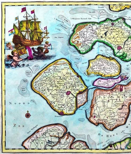 Pays-Bas - Zeeland, West-Holland, Pays-Bas, Zuid-Holland et, Boeken, Atlassen en Landkaarten