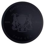Tsjaad. 5000 Francs 2024 1 oz Cannabis Smoke Black Platinum, Postzegels en Munten