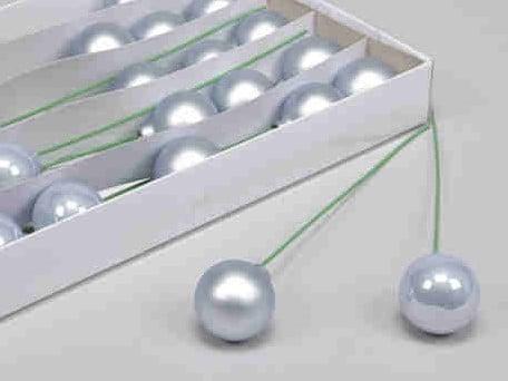 Kerstballen op Lange draad Artic Blue combi 4 cm 30 stuks, Maison & Meubles, Accessoires pour la Maison | Plantes & Fleurs artificielles