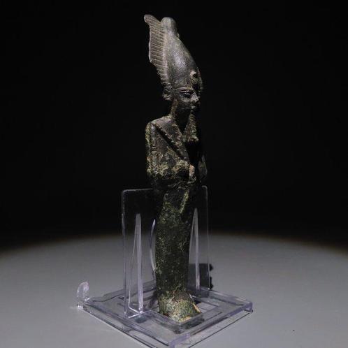 Oud-Egyptisch Brons Osiris God. Late Periode, 664 - 332, Verzamelen, Mineralen en Fossielen