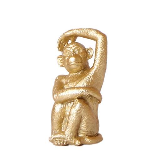 Kolibri Home | Ornament - Decoratie beeld Sitting Monkey - G, Huis en Inrichting, Woonaccessoires | Overige