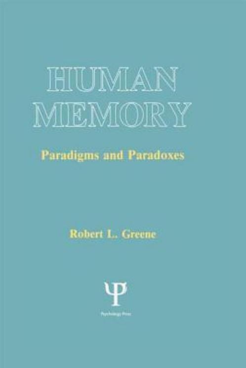 Human Memory 9780805809978, Livres, Livres Autre, Envoi