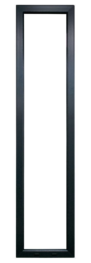 PVC raam in Vast profiel B.50 x H.215 Antraciet houtnerf., Doe-het-zelf en Bouw, Glas en Ramen, Dubbelglas, Nieuw, Gevelraam of Ruit