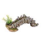 Stenen brug met plant / Aquarium decoratie As-908, Verzenden, Nieuw
