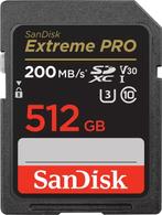 SanDisk Extreme Pro - SDXC - 512GB - 200/90 mb/s - V30, Audio, Tv en Foto, Foto | Geheugenkaarten, Verzenden, Nieuw