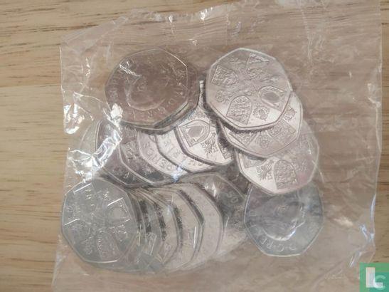 Verenigd Koninkrijk 50 pence 2022 (zak) Life and legacy..., Timbres & Monnaies, Monnaies | Europe | Monnaies non-euro, Envoi