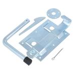 Boerenklinkstel 120x85 mm verzinkt, Doe-het-zelf en Bouw, Nieuw, Overige materialen, Klink of Kruk