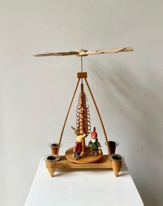 Kerstdecoratie VEB Vero Olbernhau - Elf kerstpiramide - Hout, Diversen, Kerst