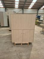 Kantoor kast hout B120xD40xH150 cm gebruikt, Ophalen of Verzenden