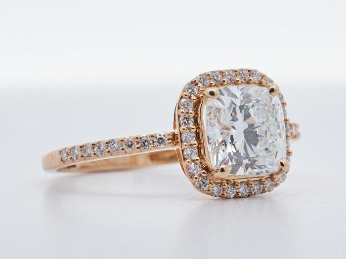 Zonder minimumprijs - Ring - 14 karaat Geel goud - 2.02ct., Bijoux, Sacs & Beauté, Bagues