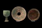 Sassaniaans en vroeg islamitisch Groep van drie bronzen