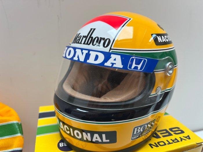Mclaren - Ayrton Senna - 1988 - Scale 1/2 helmet, Verzamelen, Automerken, Motoren en Formule 1