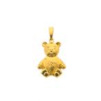 Gouden hanger van een teddybeer (kettinghanger, geelgoud), Bijoux, Sacs & Beauté, Bracelets à breloques, Ophalen of Verzenden