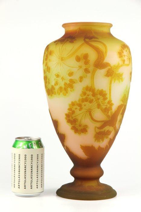 Emile Gallé - Vaas - Glas, Antiek en Kunst, Antiek | Glaswerk en Kristal