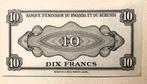 Burundi. - 10 Francs ND (1964 - old date 1960) - Pick 2a, Postzegels en Munten