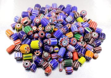 151 perles de verre Chevron faites à la main de haute