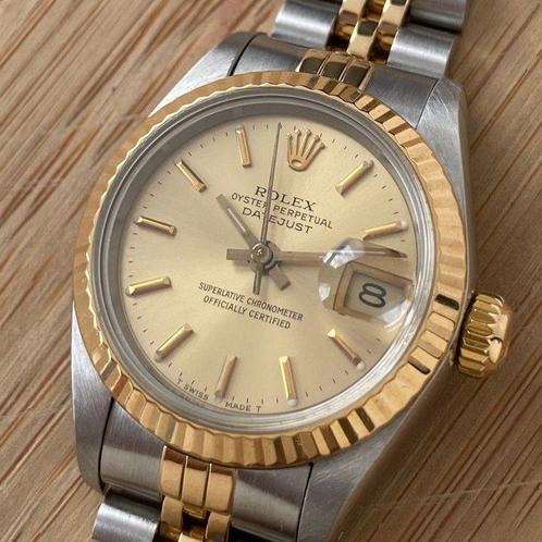 Rolex - Oyster Perpetual Datejust - Ref. 69173 - Femme -, Handtassen en Accessoires, Horloges | Heren