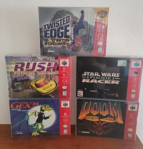 Nintendo - N64 - Nintendo 64 - lot of 5 - US NTSC version -, Games en Spelcomputers, Spelcomputers | Overige Accessoires