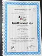 Euro Disneyland S.C.A. (Euro Disney) - 1 Certificat, Collections, Disney